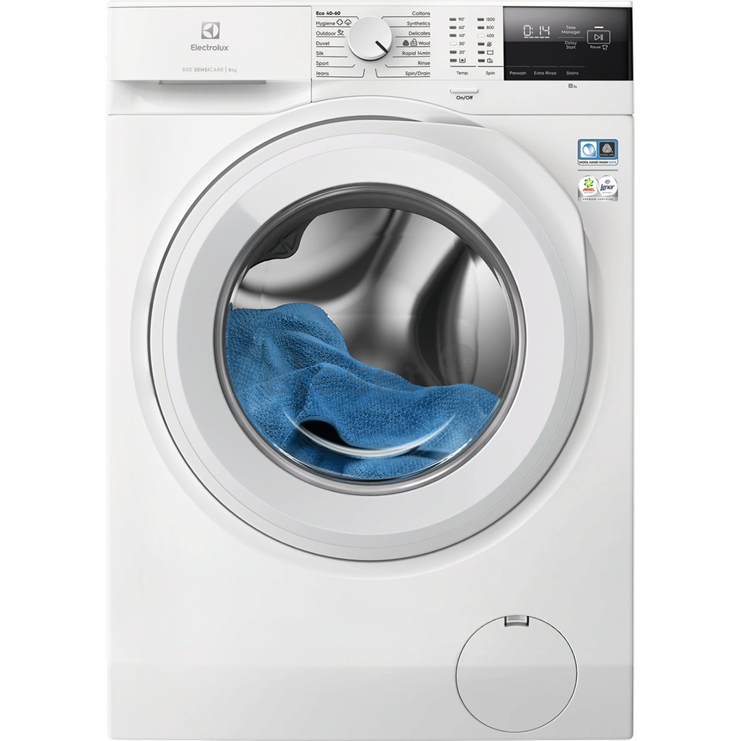 Electrolux Sensicare 600, 8 kg, gylis 54.7 cm, 1200 aps./min. - Skalbimo mašina