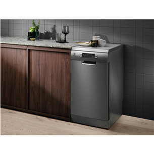 Electrolux 600 Slim, 10 komplektų talpa, nerūdijančio plieno - Indaplovė