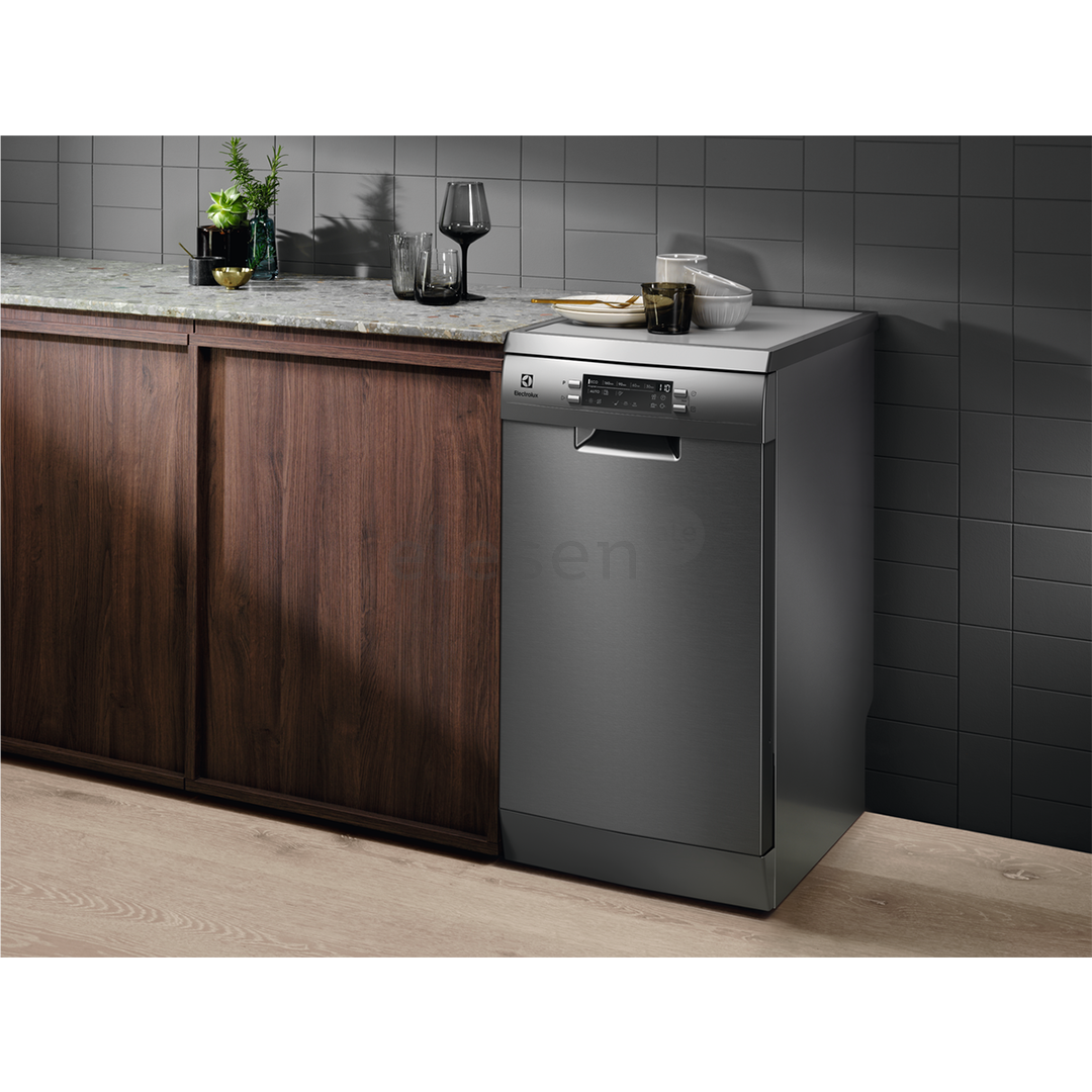 Electrolux 600 Slim, 10 komplektų talpa, nerūdijančio plieno - Indaplovė