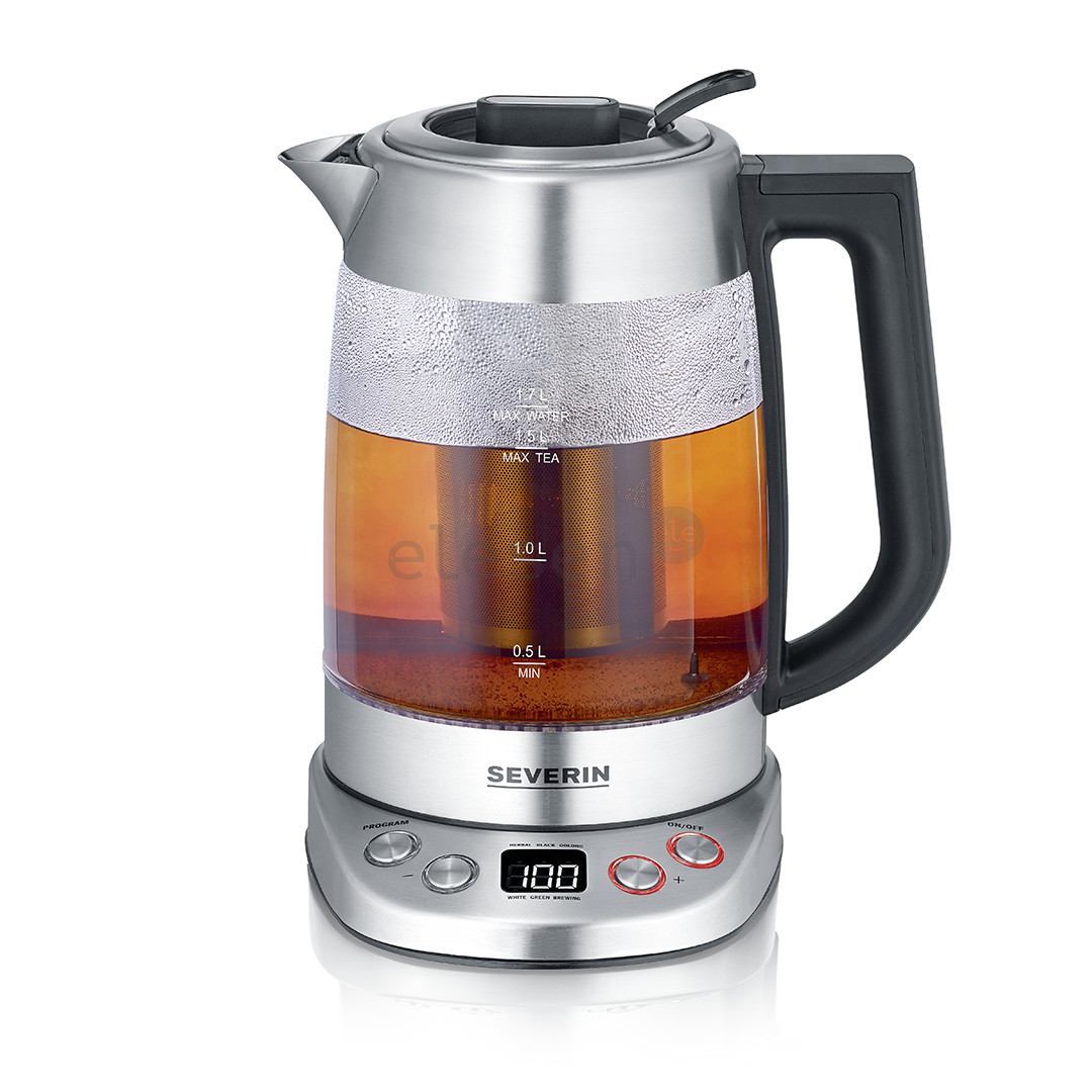 Severin, 1.7 L, 3000 W, clear/inox - Kettle