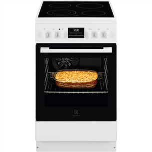 Electrolux 600 Series, 58 L, width 50 cm, white - Ceramic cooker LKR562066W