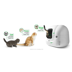Petkit Pura MAX 2, 7 L, balta - Automatinė savaime išsivalanti kraiko dėžė