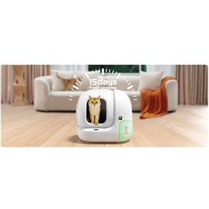 Petkit Pura MAX 2, 7 L, balta - Automatinė savaime išsivalanti kraiko dėžė