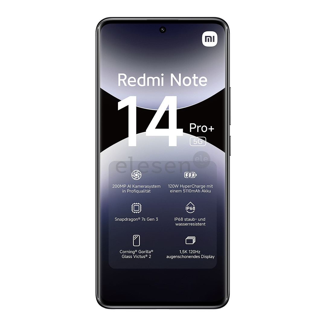 Xiaomi Redmi Note 14 Pro+ 5G, juodas – Išmanusis telefonas