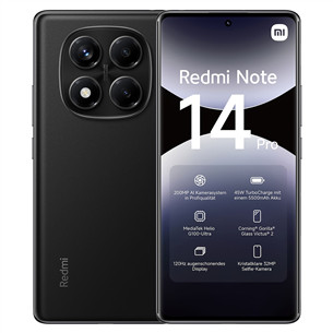 Xiaomi Redmi Note 14 Pro, 8 GB, 256 GB, juodas - Išmanusis telefonas 60482