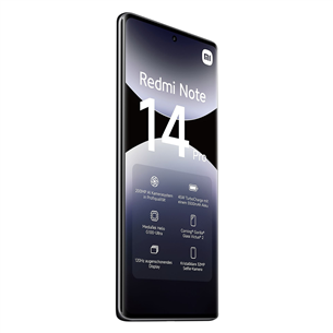Xiaomi Redmi Note 14 Pro, 8 GB, 256 GB, juodas - Išmanusis telefonas