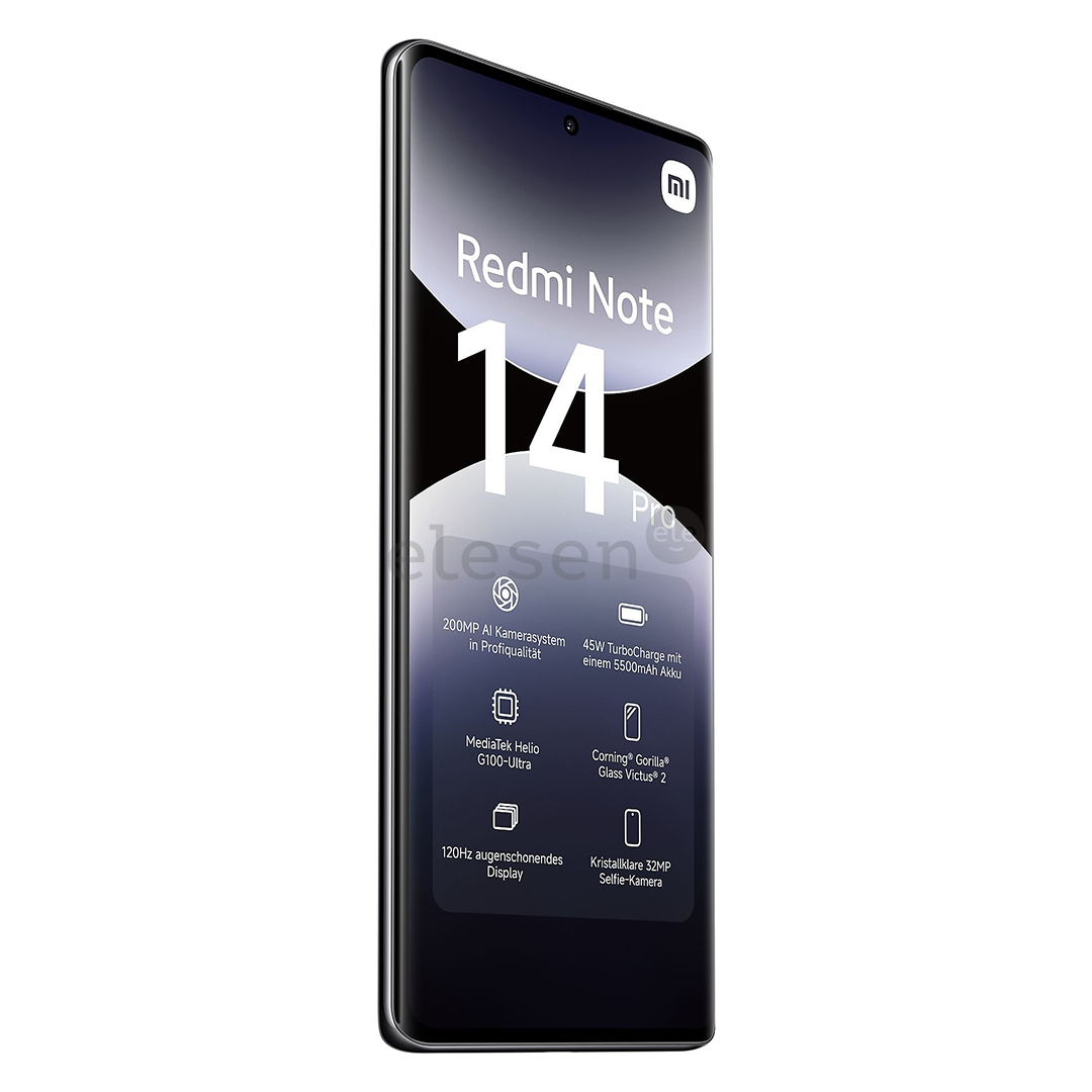 Xiaomi Redmi Note 14 Pro, 8 GB, 256 GB, juodas - Išmanusis telefonas