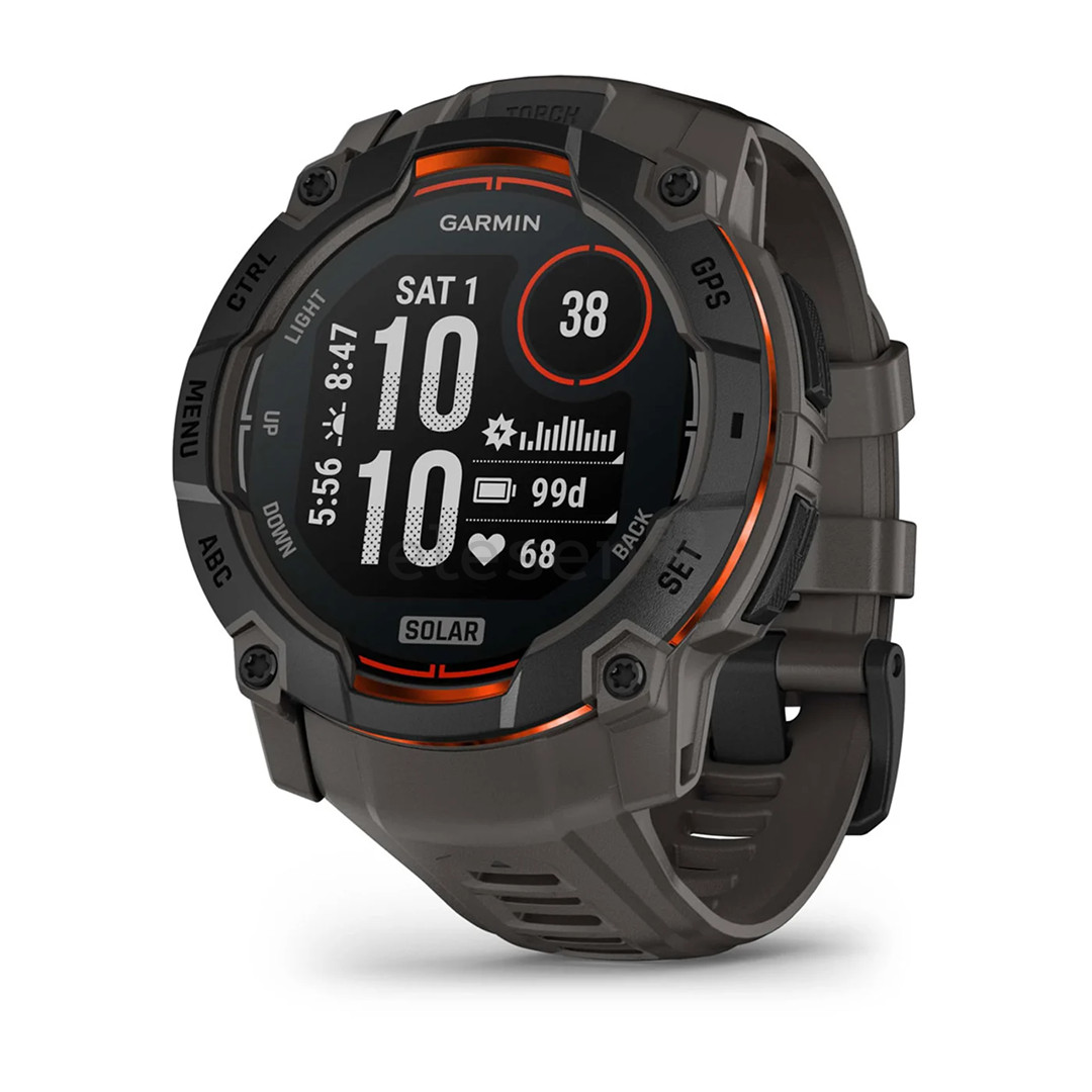 Garmin Instinct 3 Solar, 50 мм, черный - Спортивные часы