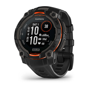 Garmin Instinct 3 Solar, 45 mm, juodas - Sportinis laikrodis 010-02934-00