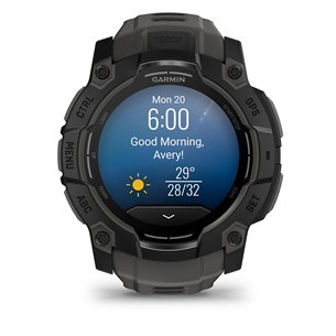 Garmin Instinct 3 AMOLED, 50 mm, juodas - Išmanusis laikrodis