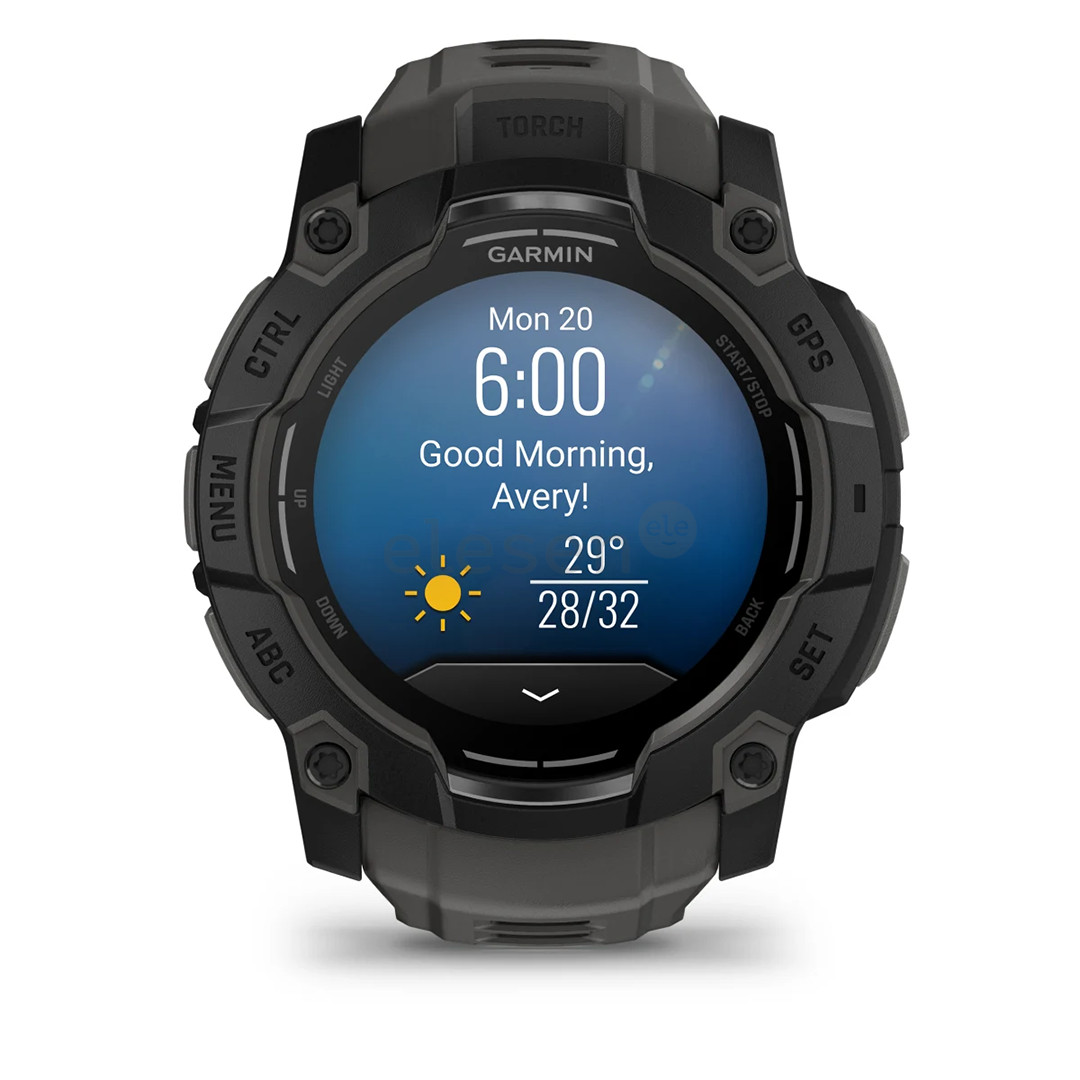 Garmin Instinct 3 AMOLED, 50 mm, juodas - Išmanusis laikrodis