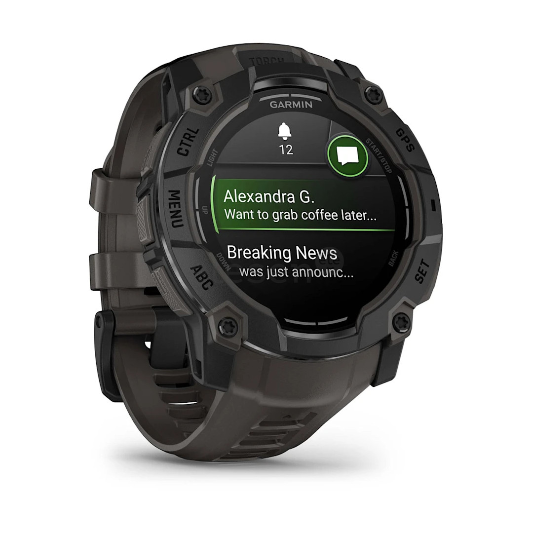 Garmin Instinct 3 AMOLED, 50 mm, juodas - Išmanusis laikrodis