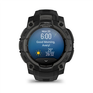 Garmin Instinct 3 AMOLED, 45 mm, juodas - Sportinis laikrodis