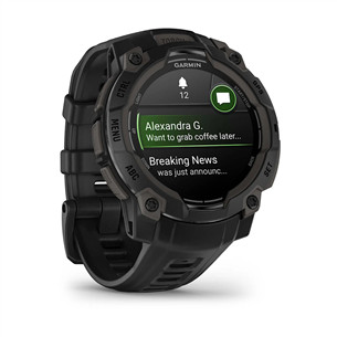Garmin Instinct 3 AMOLED, 45 mm, juodas - Sportinis laikrodis