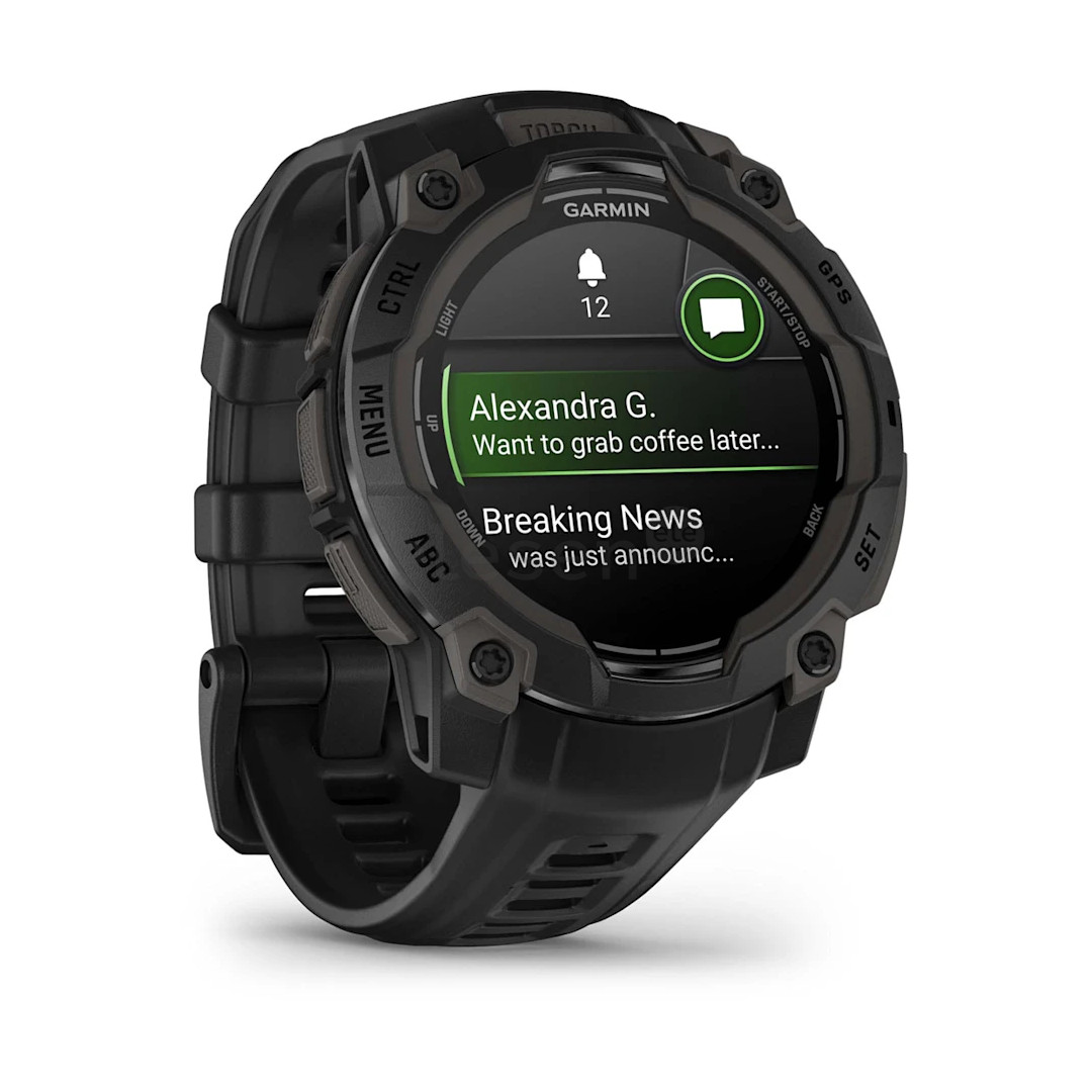 Garmin Instinct 3 AMOLED, 45 mm, juodas - Sportinis laikrodis