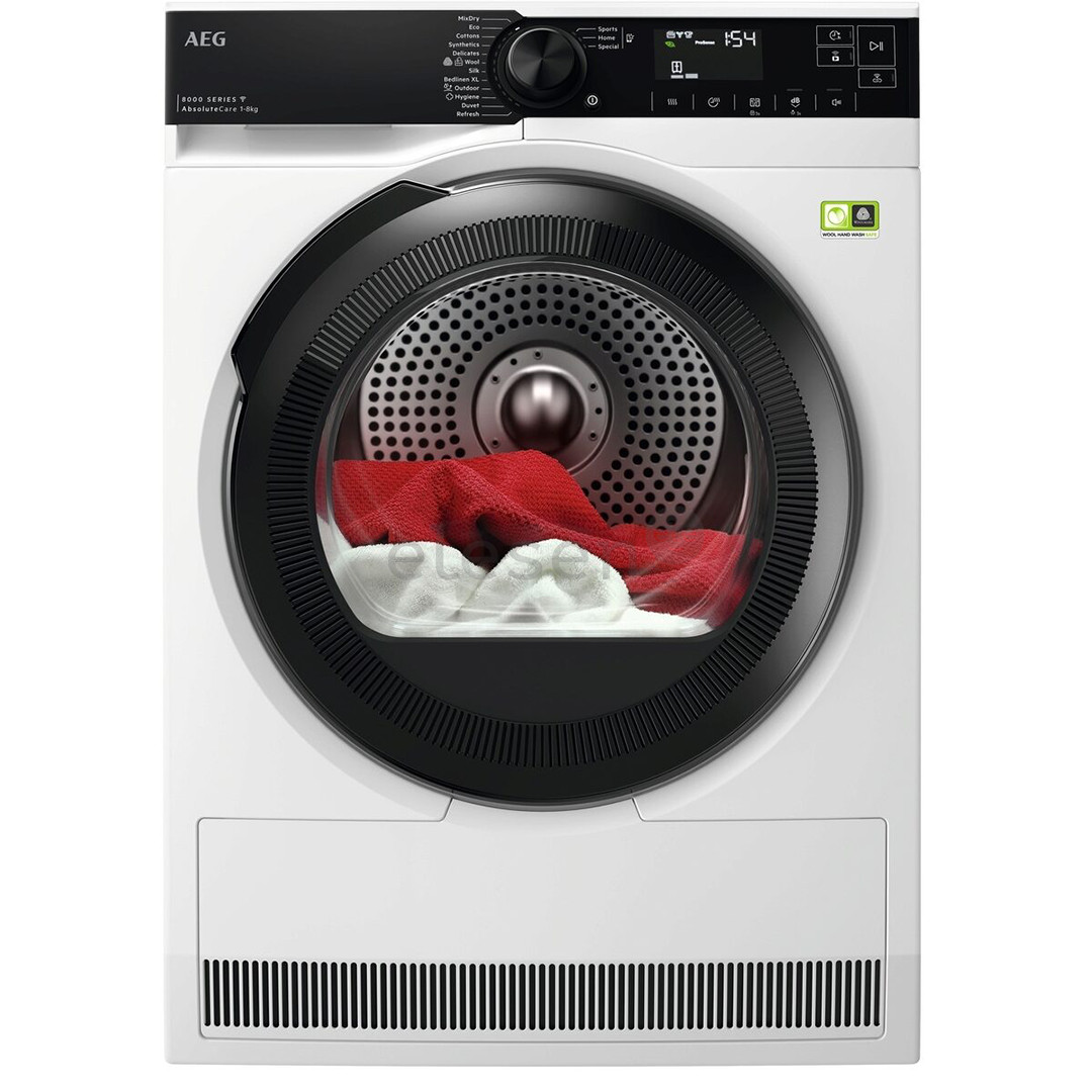 AEG 8000 Series AbsoluteCare, 8 kg, depth 63.6 cm - Clothes dryer