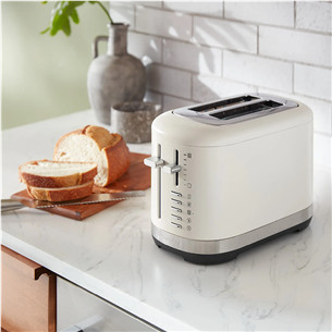 KitchenAid, 980 W, Porcelain, white - Toaster