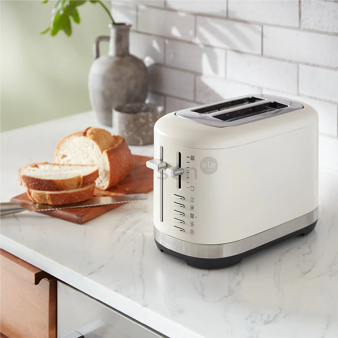 KitchenAid, 980 W, Porcelain, white - Toaster