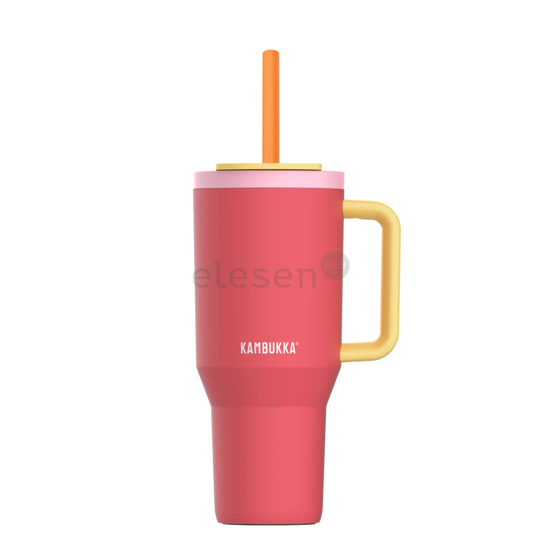 Kambukka Rio Tumbler, 950 ml, Pink Papaya, raudona/geltona - Termogertuvė