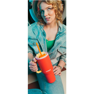 Kambukka Rio Tumbler, 950 ml, Pink Papaya, raudona/geltona - Termo gertuvė