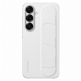 Samsung Standing Grip Case, Galaxy S25, baltas - Dėklas
