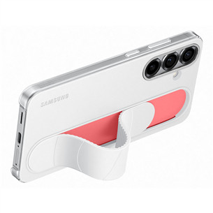 Samsung Standing Grip Case, Galaxy S25+, baltas - Dėklas