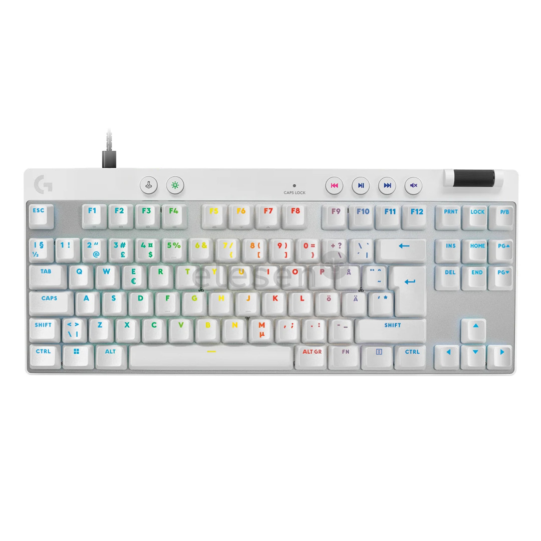 Logitech Pro X TKL Rapid, SWE, white - Keyboard