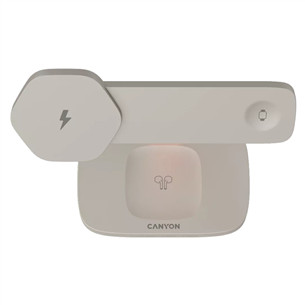 Canyon WCS-310, šviesiai pilkas/oranžinis - Belaidis įkroviklis