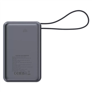 Canyon OnPower PB-600, 20000 mAh, USB-A, USB-C, juoda/sidabro spalvos - Išorinė baterija