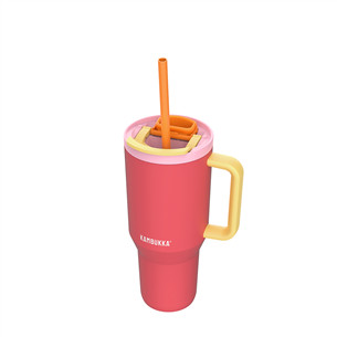 Kambukka Rio Tumbler, 950 ml, Pink Papaya, raudona/geltona - Termogertuvė