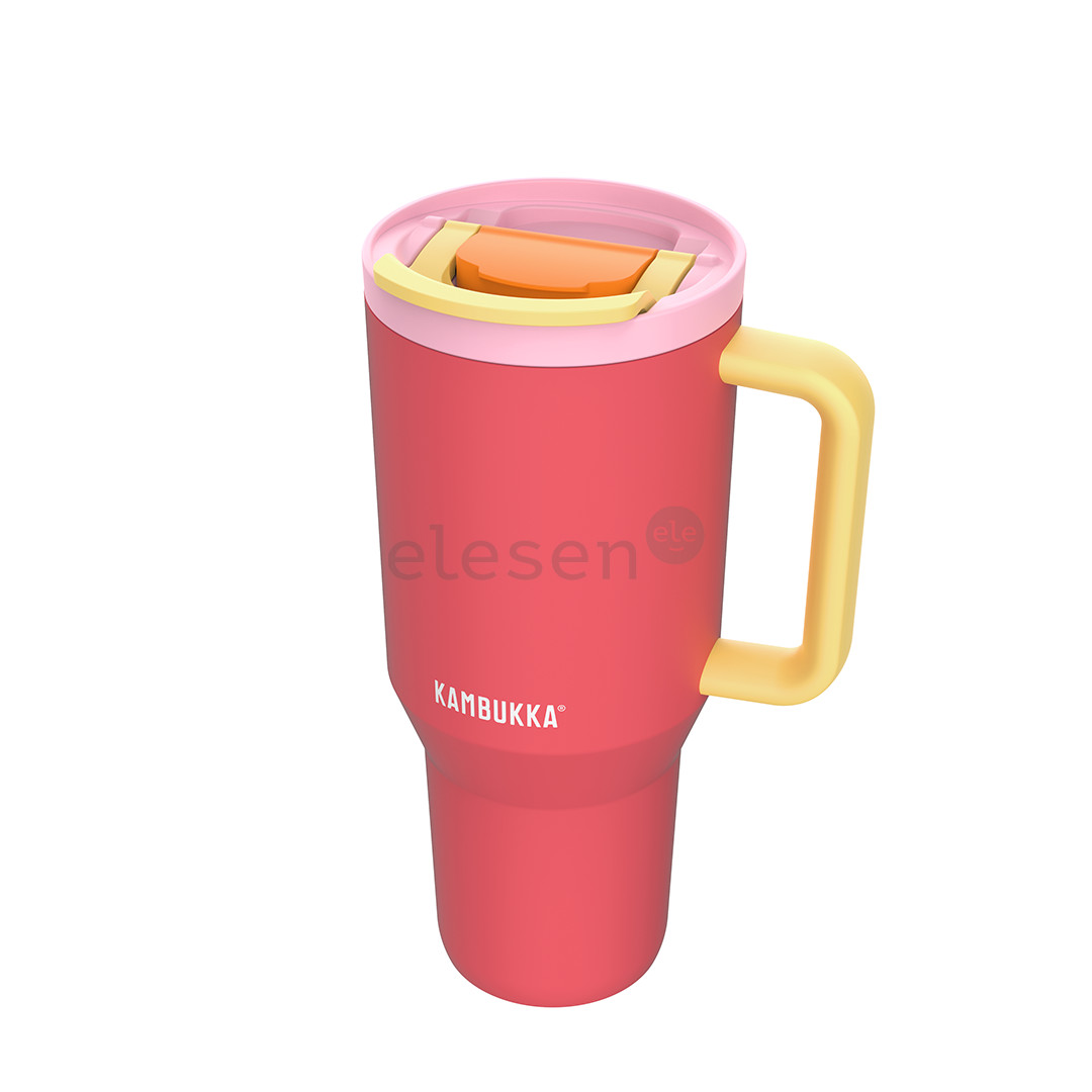 Kambukka Rio Tumbler, 950 ml, Pink Papaya, raudona/geltona - Termogertuvė