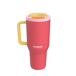 Kambukka Rio Tumbler, 950 ml, Pink Papaya, raudona/geltona - Termogertuvė