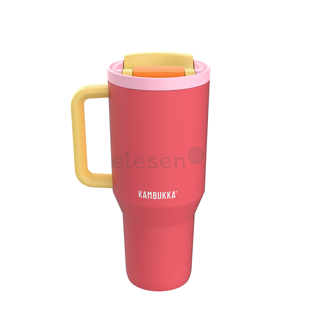 Kambukka Rio Tumbler, 950 ml, Pink Papaya, raudona/geltona - Termogertuvė