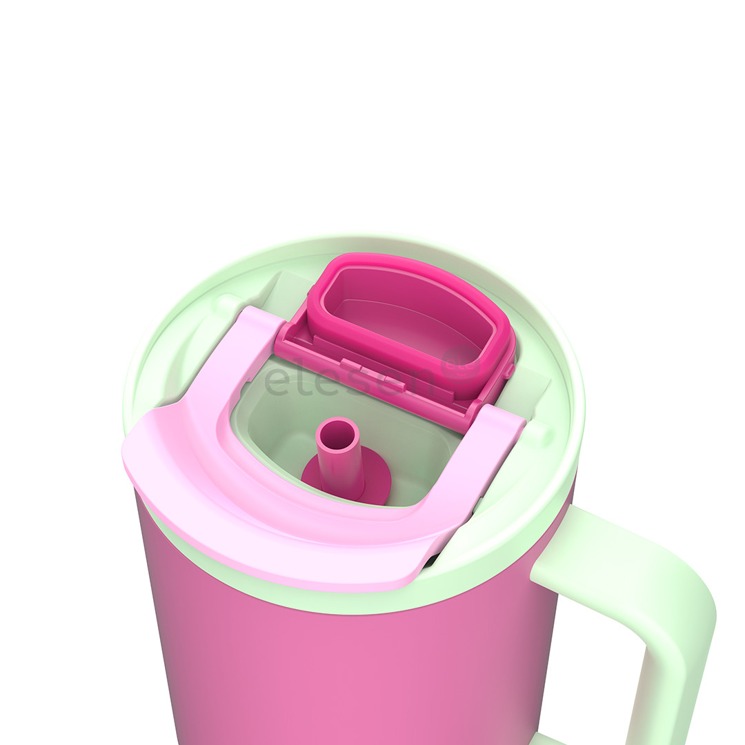 Kambukka Rio Tumbler, 950 ml, Bubblegum Mint, pink - Thermo mug