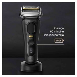 Braun Series 9 Pro, juoda - Skustimosi mašinėlė