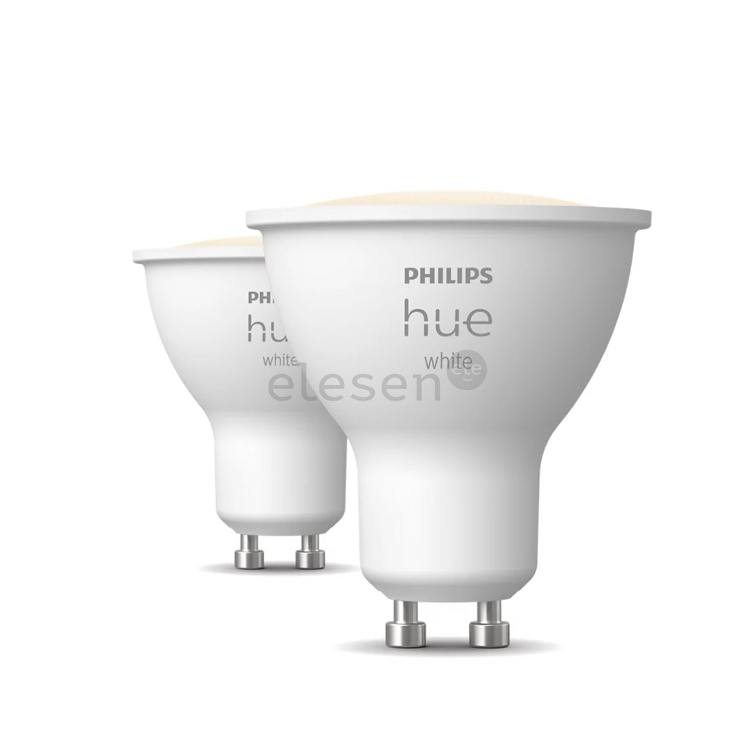Philips Hue Smart Spotlight, soft-warm white, GU10, 2 pc - Smart light