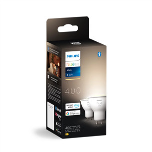 Philips Hue Smart Spotlight, soft-warm white, GU10, 2 pc - Smart light