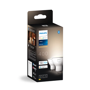 Philips Hue Smart Spotlight, soft-warm white, GU10, 2 vnt. - Išmaniosios lemputės