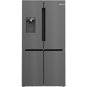 Bosch Series 6, French Door, 574 L, aukštis 183 cm, juodas - SBS Šaldytuvas KFI96AXEA