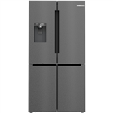 Bosch Series 6, French Door, 574 L, aukštis 183 cm, juodas - SBS Šaldytuvas
