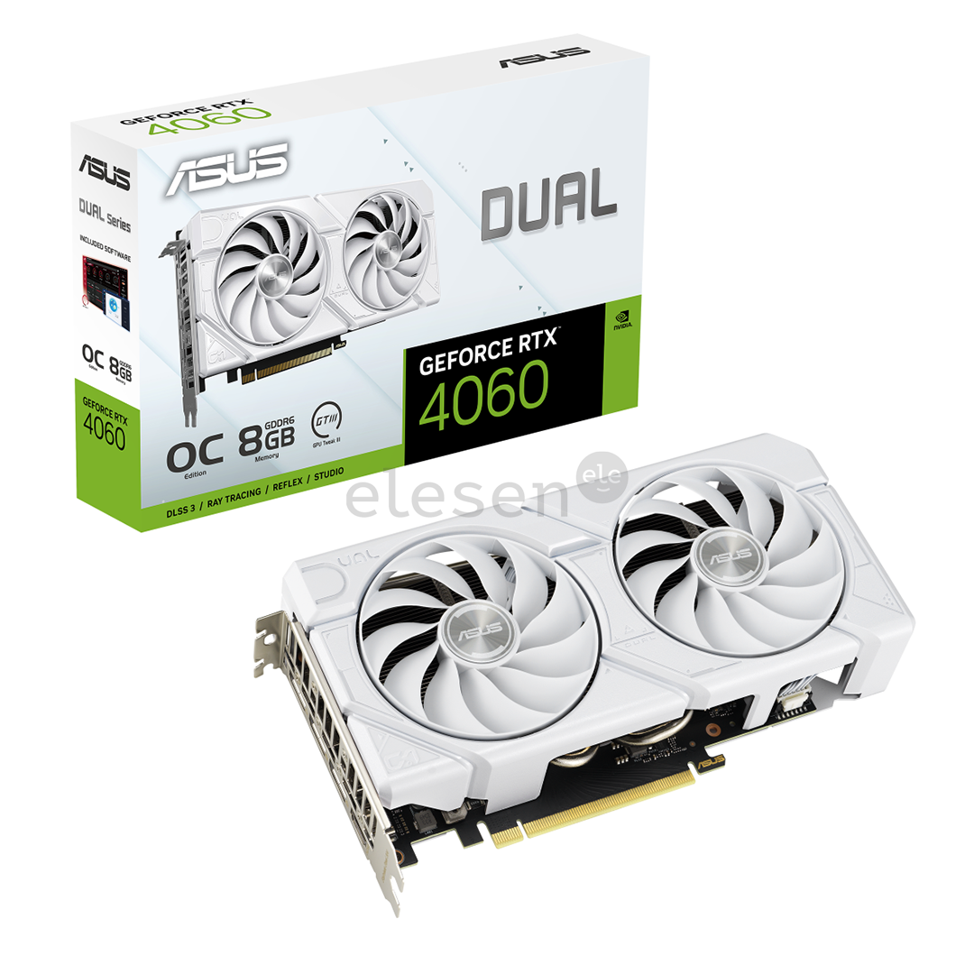 Asus, NVIDIA GeForce RTX 4060, 8 GB GDDR6, 128 bit - Vaizdo plokštė