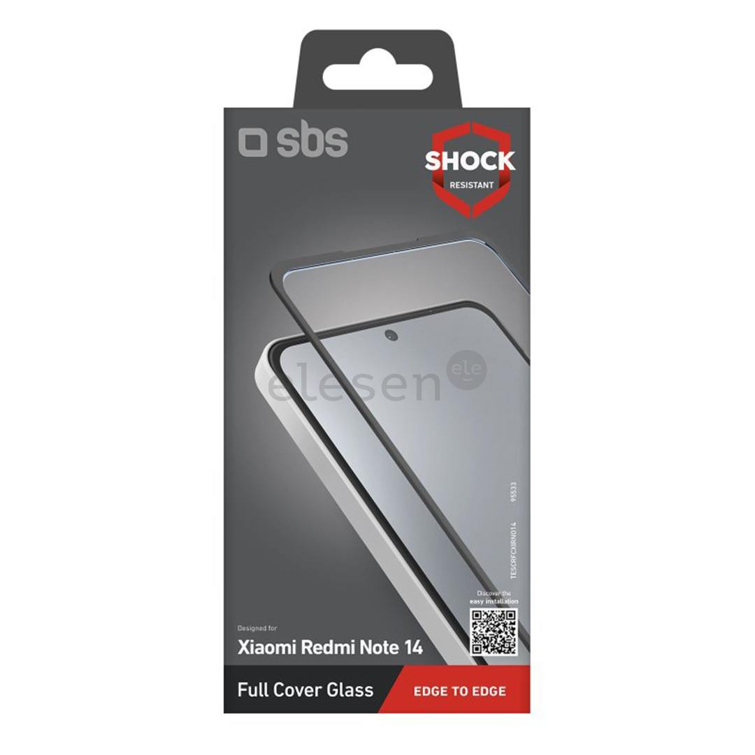 SBS Full Cover Glass, Xiaomi Redmi Note 14 5G - Ekrano apsauga