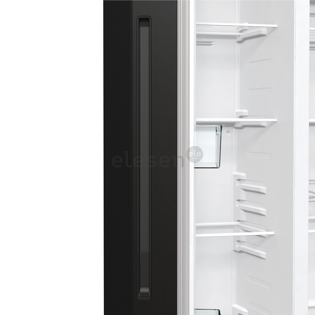 Hisense, No Frost, 550 L, height 179 cm, black - SBS-Refrigerator