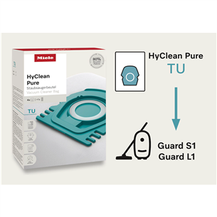 Miele HyClean Pure TU, 4 vnt. - Dulkių maišeliai
