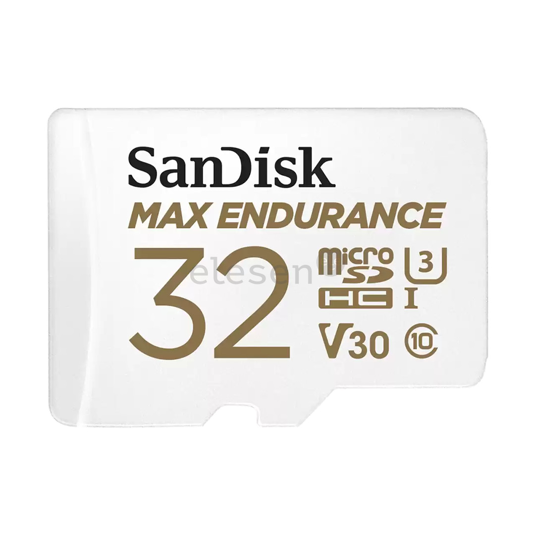 SanDisk Max Endurance, 32GB, microSDHC, balta - Atminties kortelė