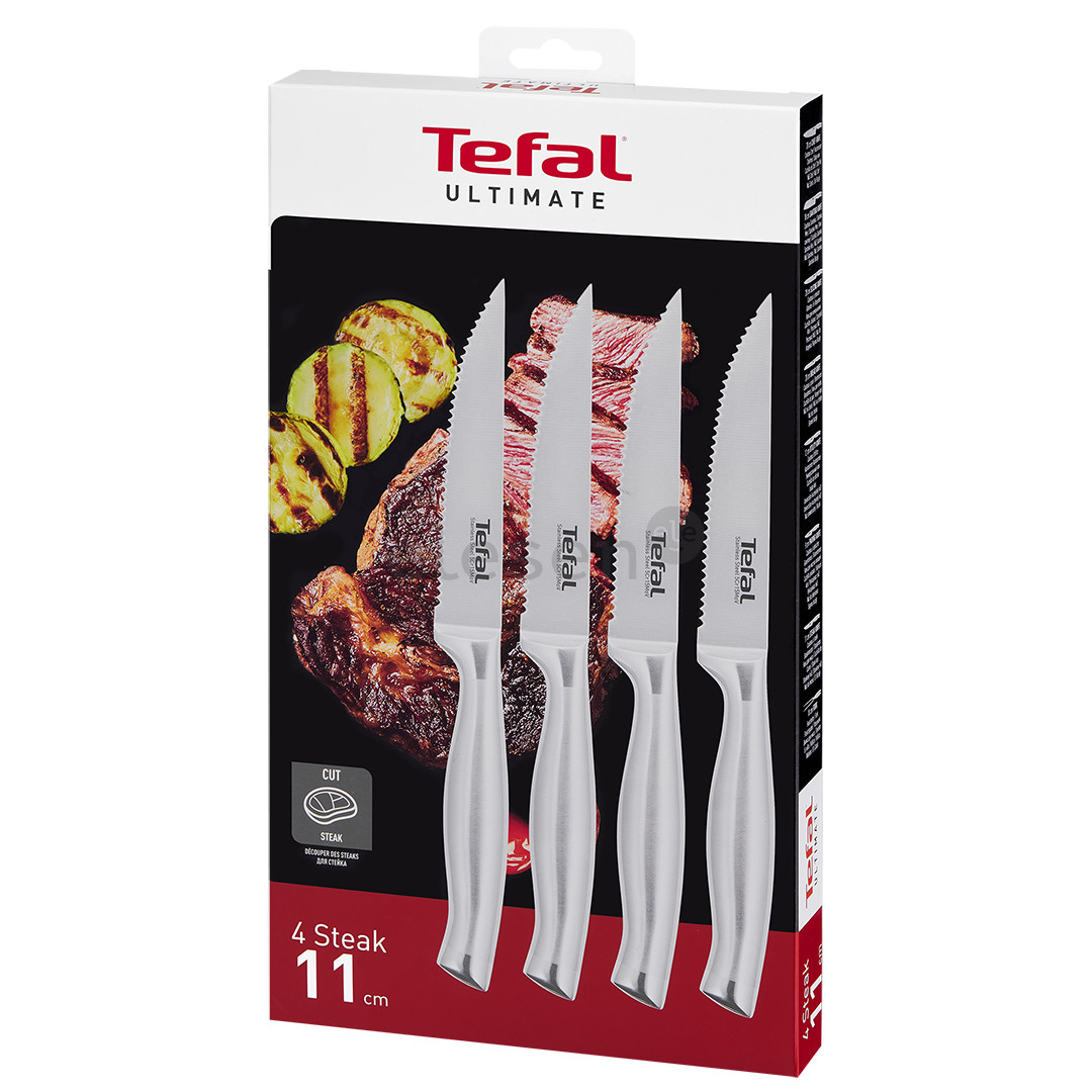 Tefal Ultimate, 11 cm, 4 pcs, stainless steel - Steak Knives