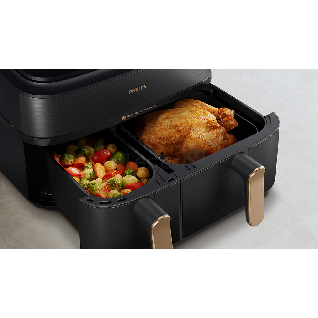 Philips 5000 Series Dual Basket, 2750 W, 9 L, black - Airfryer