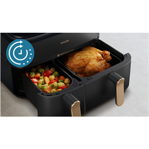 Philips 5000 Series Dual Basket, 2750 W, 9 L, black - Airfryer