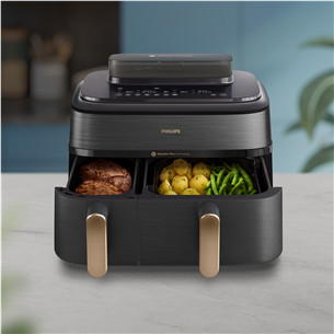 Philips 5000 Series Dual Basket, 2750 W, 9 L, black - Airfryer