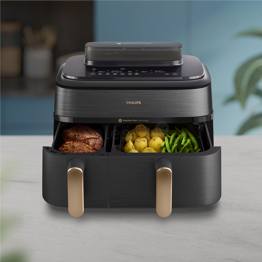 Philips 5000 Series Dual Basket, 2750 W, 9 L, black - Airfryer